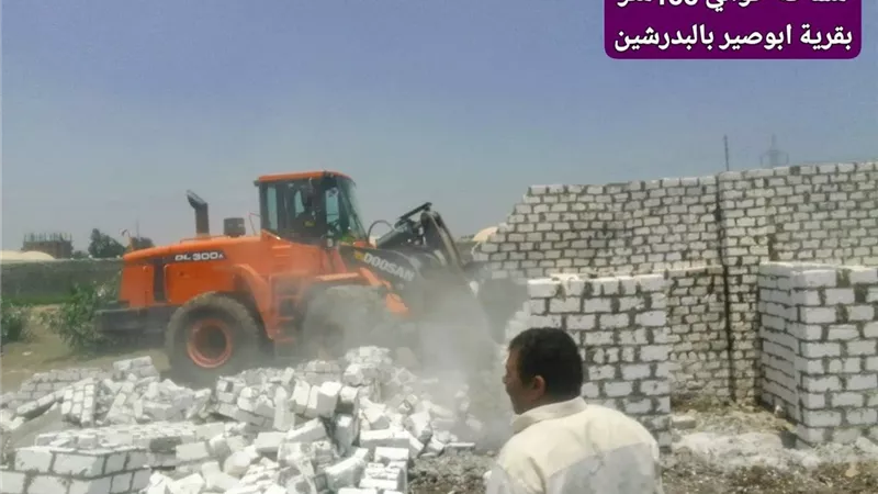 حملات رقابية.. مديرية الزراعة بالجيزة تمنع التعديات على الأراضي الزراعية