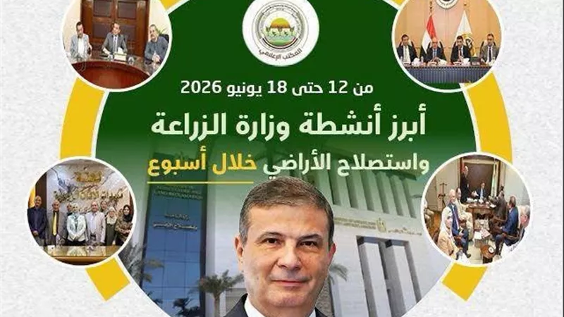 5 ملايين طن صادرات و21 سوقًا جديدًا.. حصاد أسبوع حافل لوزارة الزراعة لدعم الفلاح وتعزيز الأمن الغذائي