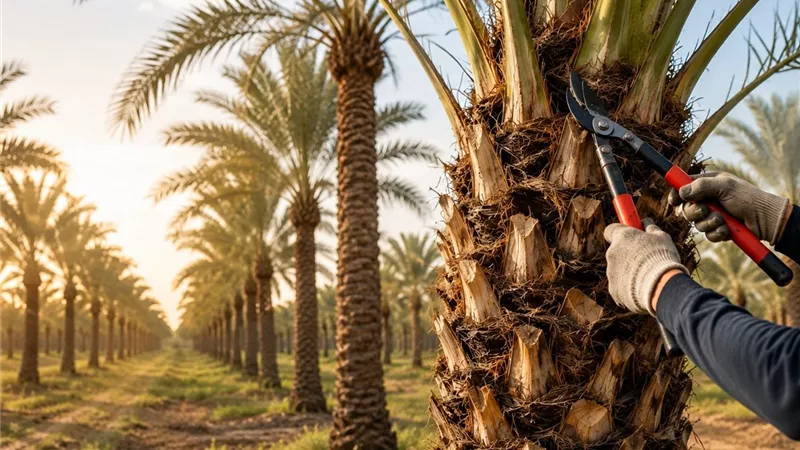 موسم التمور بالعوينات.. مدير معمل بحوث النخيل يعلن بدء مرحلة التلوين ويؤكد: المحصول وفير وعالي الجودة