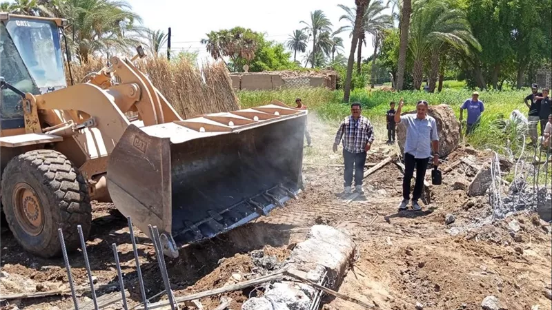 إزالة 14 حالة تعدٍ على أراضي الدولة والزراعة بأسيوط ضمن الموجة الـ29 