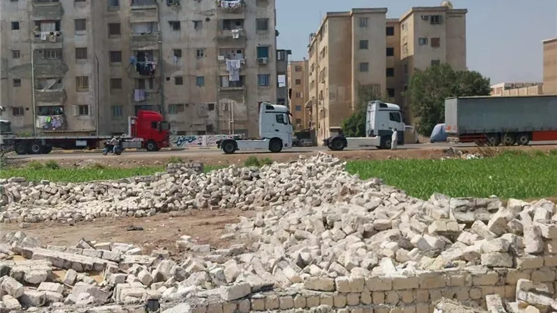 حملة مكبرة لإزالة التعديات على الأراضي الزراعية بالمحلة الكبرى