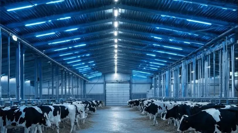 خبراء: تنظيم الإضاءة داخل الحظائر يرفع إنتاج الحليب في الأبقار بنسبة تصل إلى 15%