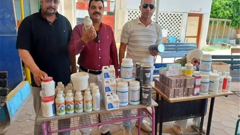 الخدمات البيطرية بالبحيرة تضبط 166 عبوة أدوية بيطرية منتهية الصلاحية