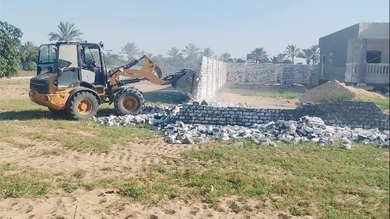 في المهد.. زراعة الإسماعيلية تزيل تعديًا على الأراضي الزراعية بأبو صوير