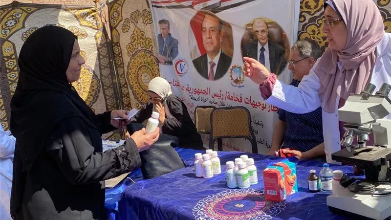 الخدمات البيطرية: قافلة بيطرية مجانية بقرية المعتمدية بالغربية تقدم خدمات علاجية لـ3361 حيوانًا وطائرًا