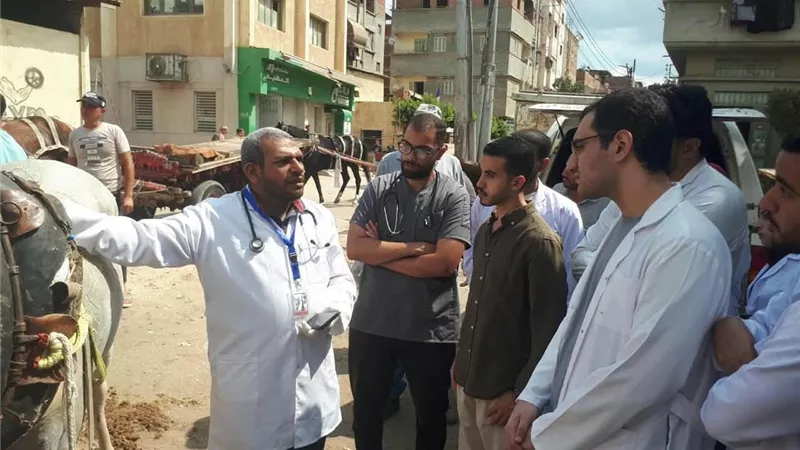 بيطري دمياط يوجه الشكر للمشاركين في القافلة البيطرية المجانية بالعنانية