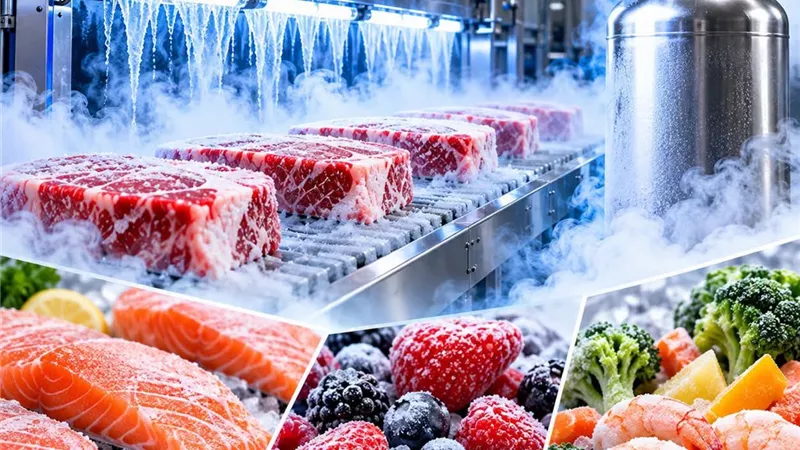 التجميد بالنيتروجين السائل.. تقنية متطورة للحفاظ على جودة الأغذية وتقليل تلف الخلايا