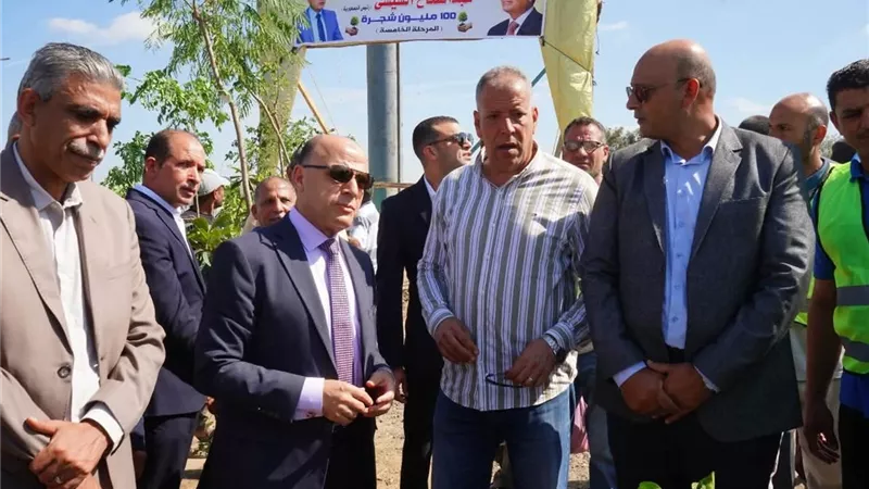  300 شجرة جديدة على طريق طنطا–المحلة.. الغربية تواصل تنفيذ «100 مليون شجرة» وتوسع الرقعة الخضراء