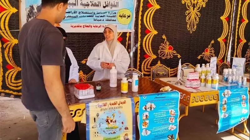بيطري دمياط يقدم خدمات مجانية لـ3998 حالة خلال قافلة «أنت الحياة»