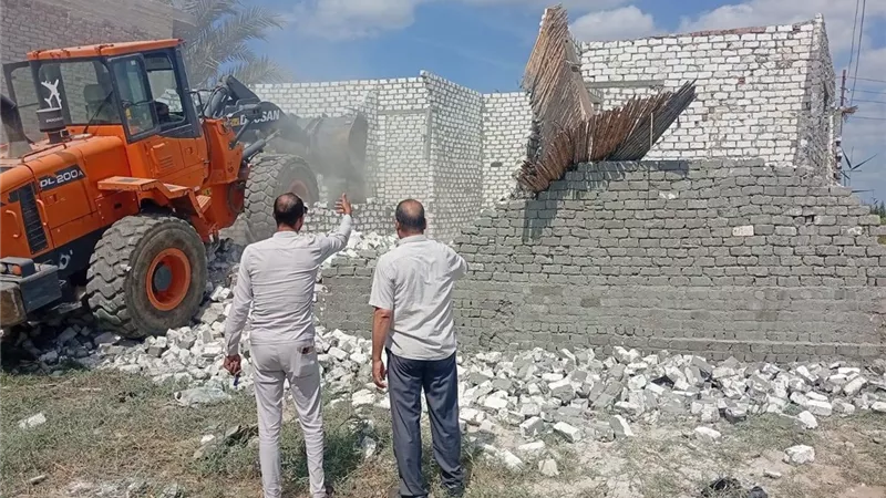 زراعة الإسماعيلية تنفذ حملة مكبرة لإزالة التعديات بالقنطرة غرب