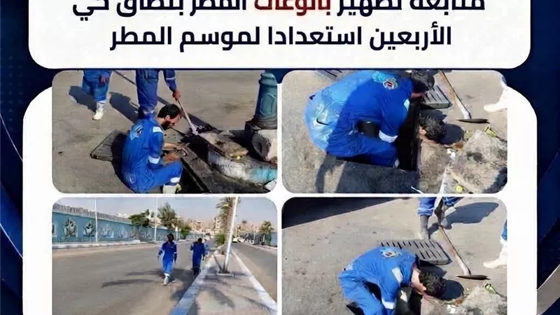 حي الأربعين يواصل تطهير بالوعات الأمطار استعدادًا لموسم الشتاء