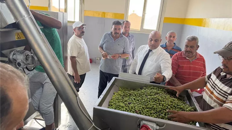 معصرة النثيلة تدخل الخدمة لدعم مزارعي الزيتون وخفض تكاليف الإنتاج والنقل