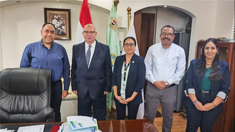 رئيس الهيئة العامة للخدمات البيطرية يستقبل وفد منظمة الأغذية والزراعة للأمم المتحدة FAO لبحث آفاق التعاون المشترك 
