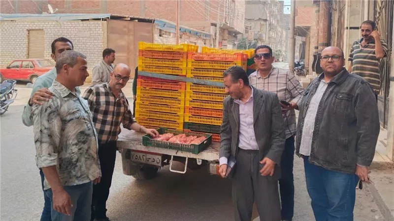 ضبط أكثر من طن من الدواجن واللحوم غير الصالحة للاستهلاك الآدمي خلال حملات رقابية بالمنيا وملوي